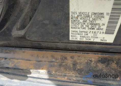 2016 Nissan Altima 2.5 Sr из США, поврежденный, VIN 1N4AL3APXGC216719